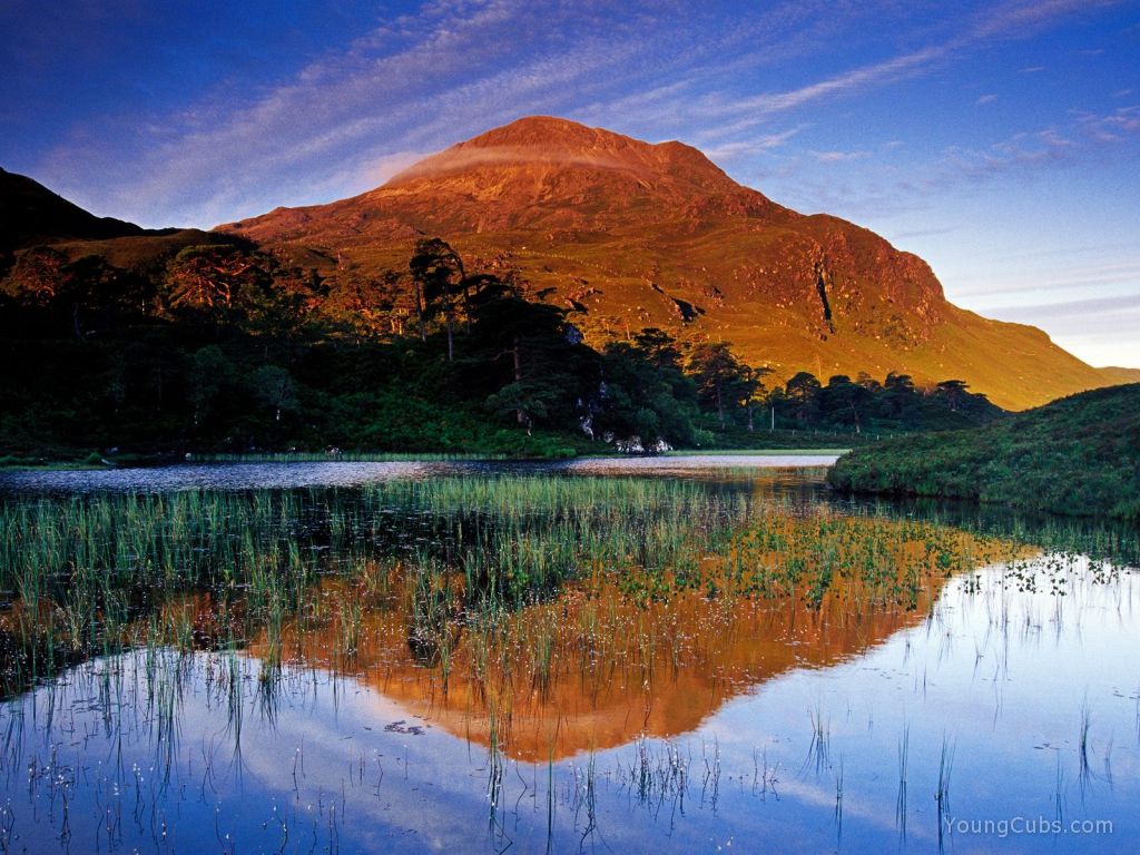 Sgurr Dubh Reflected in Loch Clair, Torridon, The Highlands, Scotland